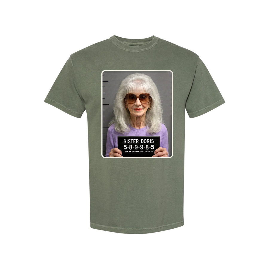 FREE SISTER DORIS — Bail Fund Tee in moss